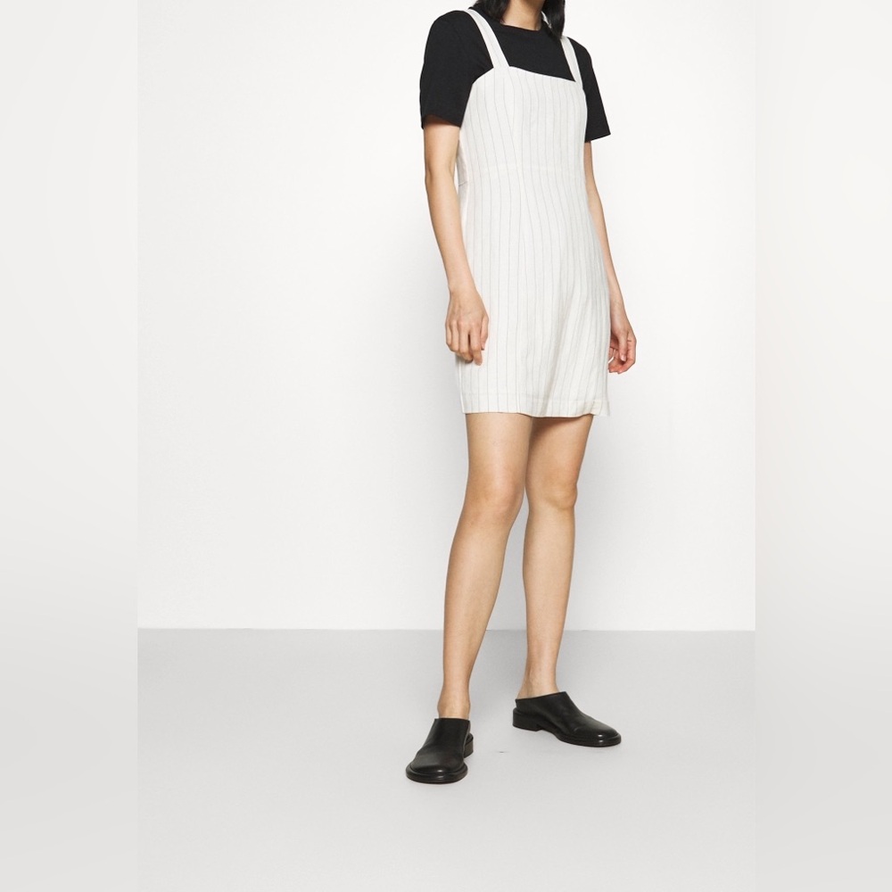 Club Monaco Linen Mini Stripe Dress - Picture 1 of 15